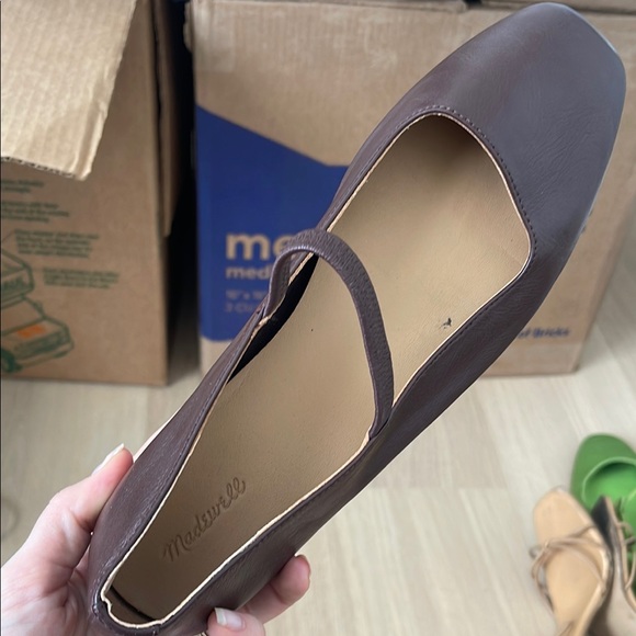 Madewell Greta Brown Leather MaryJane ballet flats - Picture 3 of 4